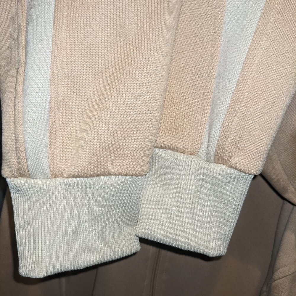 Puma Men’s Zip-Up Track Sweater in Cream and White - Picture 8 of 8